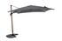 Zweefparasol Milano 300x300cm houtlook-antraciet