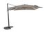 Parasol déporté Fuga 2.0 300x300cm gris quartz-taupe