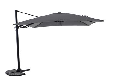 Zweefparasol Fuga 2.0 300x300cm zwart-charcoal