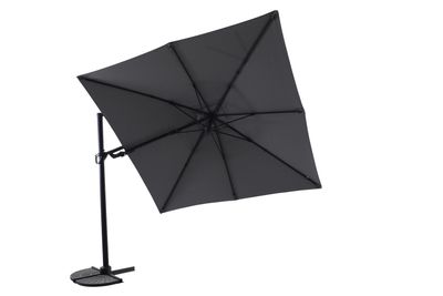 Zweefparasol Fuga 2.0 300x300cm zwart-charcoal