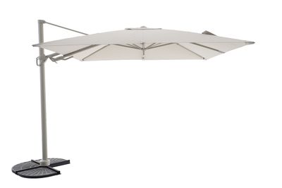 Parasol déporté Fuga 2.0 300x300cm taupe-champagne