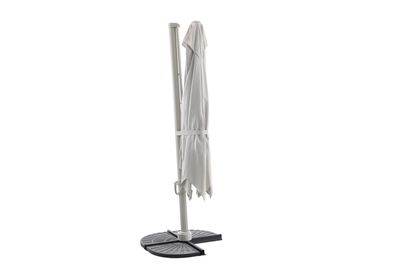 Parasol déporté Fuga 2.0 300x300cm taupe-champagne