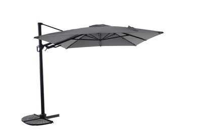 Zweefparasol Fuga 2.0 260x350cm zwart-charcoal