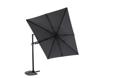 Zweefparasol Fuga 2.0 260x350cm zwart-charcoal