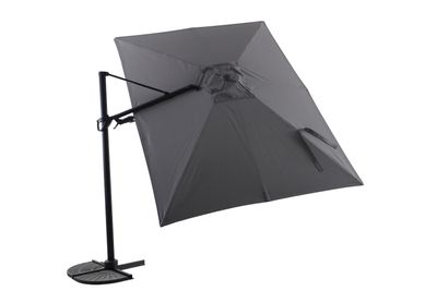 Zweefparasol Fuga 2.0 260x350cm zwart-charcoal