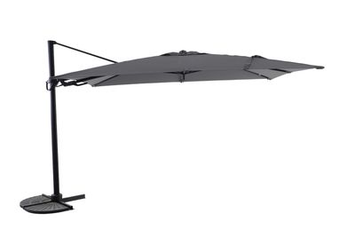 Zweefparasol Fuga 2.0 350x260cm zwart-charcoal