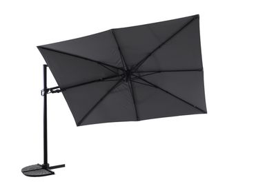 Zweefparasol Fuga 2.0 350x260cm zwart-charcoal
