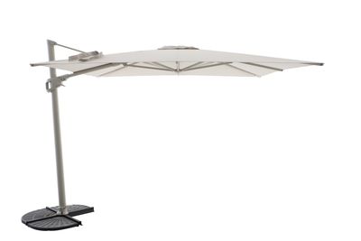 Zweefparasol Luxus 300x300cm taupe-champagne