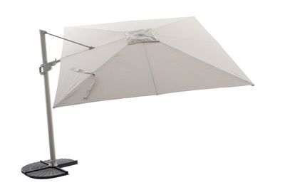 Zweefparasol Luxus 300x300cm taupe-champagne