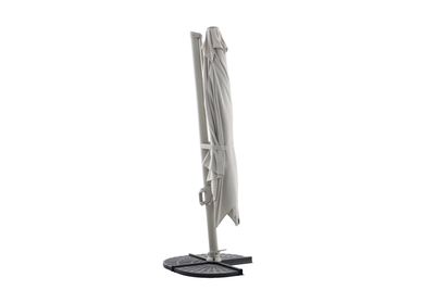 Zweefparasol Luxus 300x300cm taupe-champagne