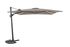 Parasol déporté Luxus 300x300cm gris quartz-taupe