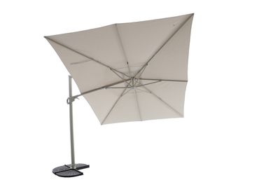 Zweefparasol Luxus 300x400cm taupe-champagne