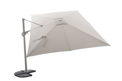 Zweefparasol Luxus 300x400cm taupe-champagne