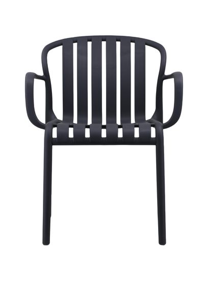 Luna chaise empilable noir