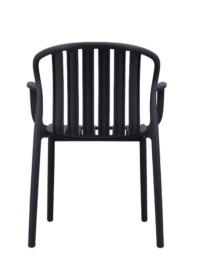 Luna chaise empilable noir