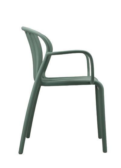 Luna chaise empilable vert