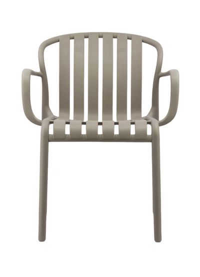 Luna chaise empilable taupe