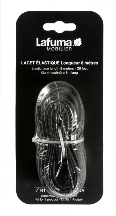 8 M ELASTIC LACES  Noir