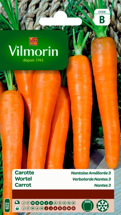 Semences carotte nantaise améliorée 3 6,5g