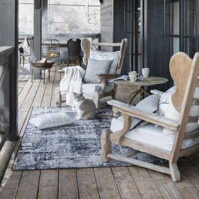 Tapis outdoor Catania 160x230 noir