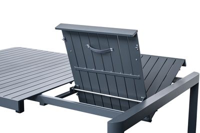 Eno table carrée extensible anthracite