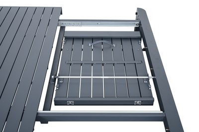 Eno table carrée extensible anthracite