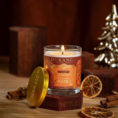 Natuurlijke geurkaars 180 gr canelle orange