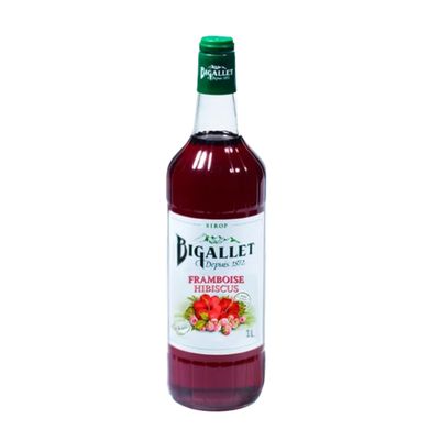 Frambozen hibiscus siroop 1l