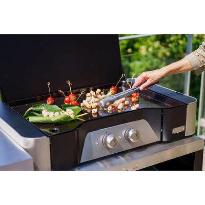 Plancha Exclusive gaz 260 Duo avec couvercle
