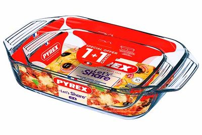 Set van 2 ovenschaals 1,4l + 3l