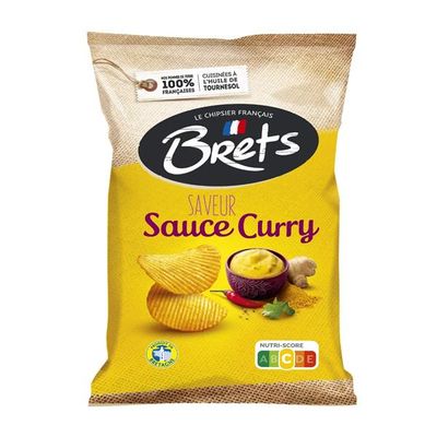 Chips brets sauce curry