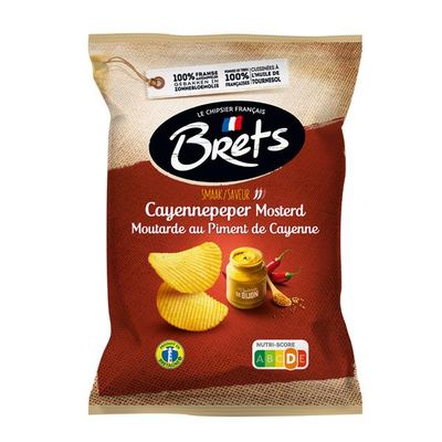 Chips met cayenne en mosterd smaak