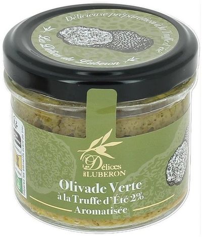Groene olijventapenade zomertruffel