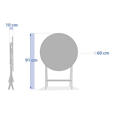 Greensboro ronde klaptafel mahonie