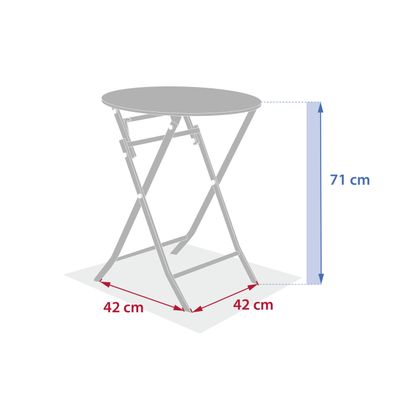 Greensboro ronde klaptafel mahonie
