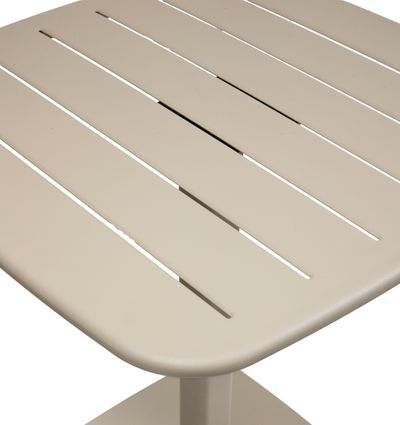 Alegoria vierkante tafel leemkleur