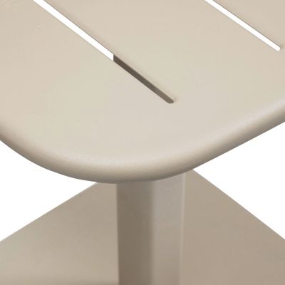 Alegoria vierkante tafel leemkleur