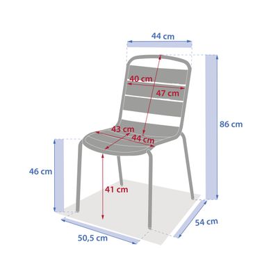 Alegoria chaise empilable café