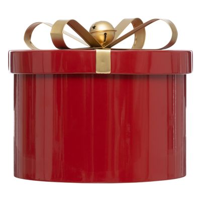 Set van 3 ronde metalen dozen