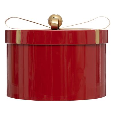 Set van 3 ronde metalen dozen