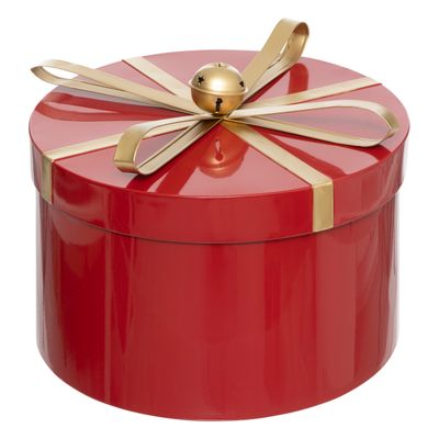 Set van 3 ronde metalen dozen