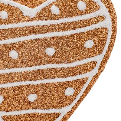 Décoration suspendue coeur pain d'épices