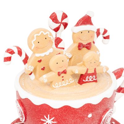 Deco mok gingerbread h20cm