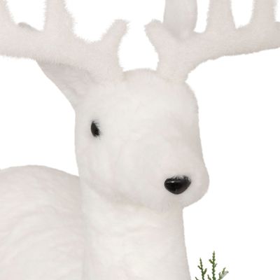 Renne avec écharpe bleue h62cm