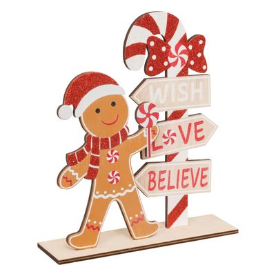 Bonhomme pain d'épices déco h22,5cm