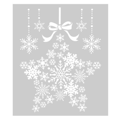 Sneeuwvlok sticker 29x40cm 