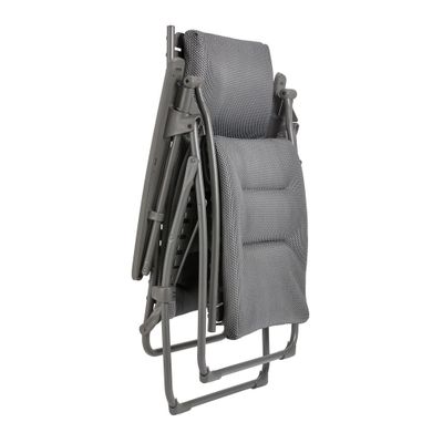 Ensemble fauteuil relax matelassé et accessoires - ash grey