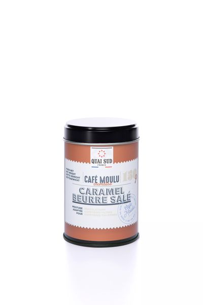 Café moulu aromatisé caramel beurre salé