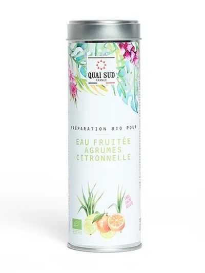 Bereiding fruitwater citrus citroengras bio