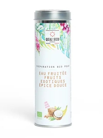 Bereiding fruitwater exotisch fruit zoete kruiden bio